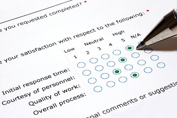 a customer satisfaction survey questionnaire