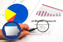 iowa map icon and a market research study