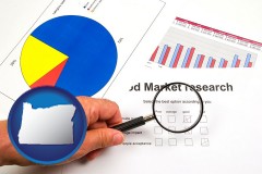 oregon map icon and a market research study